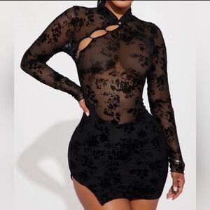 Raelynn mesh mini dress - Black SOLD OUT